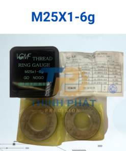 Dưỡng kiểm ren ngoài M25×1-6g – Thread Ring Gauge M25*1-6g – VGMF