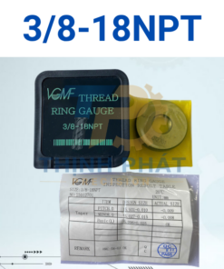 Dưỡng kiểm ren ngoài 3/8-18NPT – Thread Ring Gauge 3/8-18NPT – VGMF