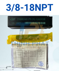 Dưỡng kiểm ren trong 3/8-18NPT – Thread Plug Gauge 3/8-18NPT – VGMF