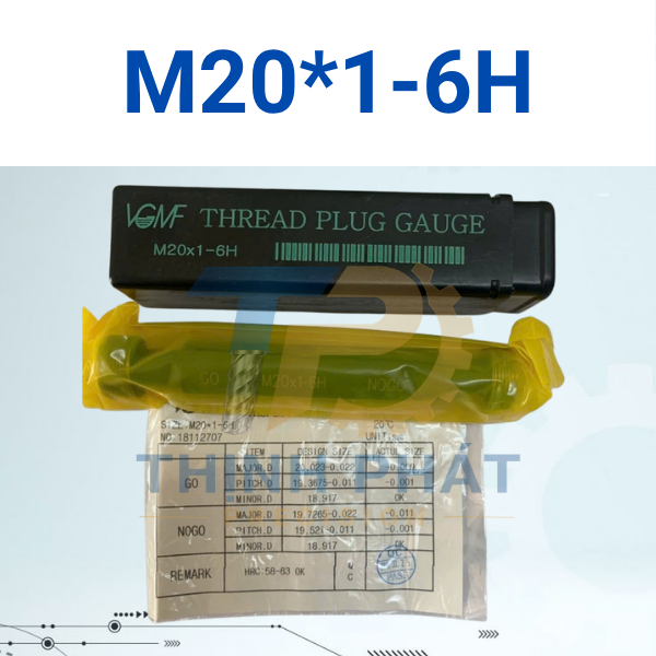 M20*1-6H Dưỡng kiểm ren trong M20×1-6H – Thread Plug Gauge M20*1-6H – VGMF
