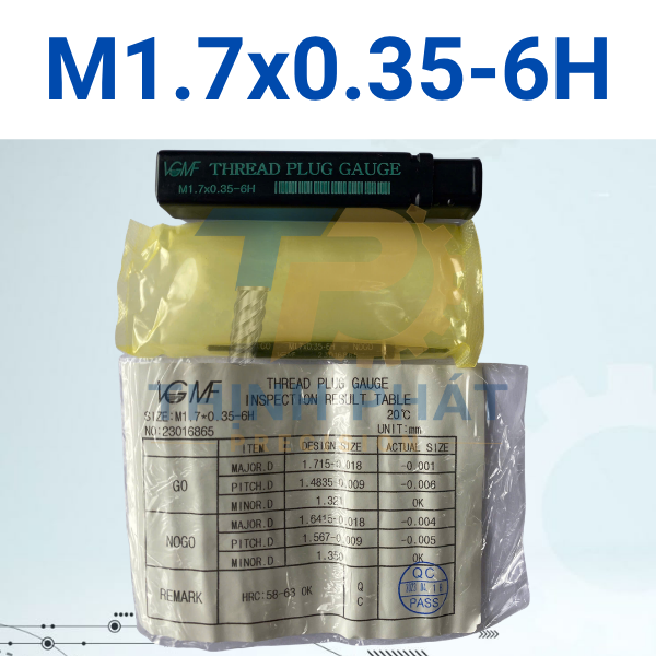 M1.7x0.35-6H Dưỡng kiểm ren trong M1.7×0.35-6H – Thread Plug Gauge M1.7*0.35-6H – VGMF