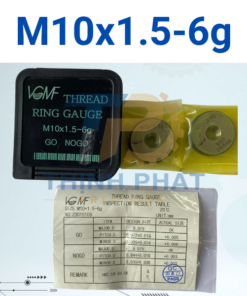 Dưỡng kiểm ren ngoài M10×1.5-6g – Thread Ring Gauge M10*1.5-6g – VGMF