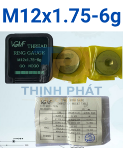 Dưỡng kiểm ren ngoài M12×1.75-6g – Thread Ring Gauge M12*1.75-6g – VGMF