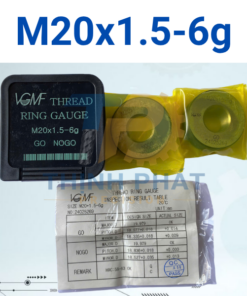 Dưỡng kiểm ren ngoài M20×1.5-6g – Thread Ring Gauge M20*1.5-6g – VGMF