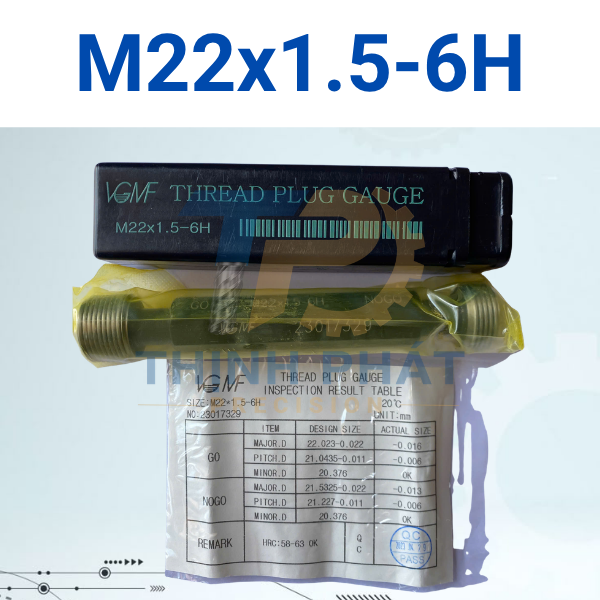 M22X1.5-6H Dưỡng kiểm ren trong M22×1.5-6H – Thread Plug Gauge M22*1.5-6H – VGMF