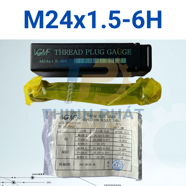 M24X1.5-6H Dưỡng kiểm ren trong M24×1.5-6H – Thread Plug Gauge M24*1.5-6H – VGMF