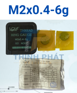 Dưỡng kiểm ren ngoài M2×0.4-6g – Thread Ring Gauge M2*0.4-6g – VGMF