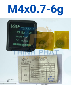 Dưỡng kiểm ren ngoài M4×0.7-6g – Thread Ring Gauge M4*0.7-6g – VGMF
