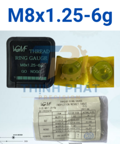 Dưỡng kiểm ren ngoài M8×1.25-6g – Thread Ring Gauge M8*1.25-6g – VGMF